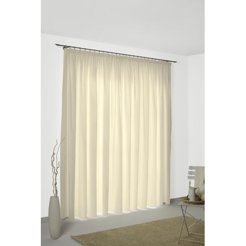 4004567151751 - Vorhang WIRTH Felsted Gardinen Gr 150 cm Kräuselband 132 cm beige (creme) Kräuselband Gardine