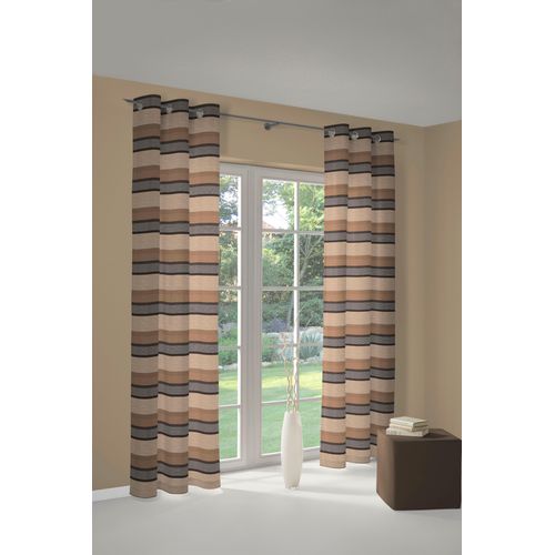 4004567064471 - Vorhang WIRTH Menorca Gr 1 beige Gardinen 145cm Ösen 135cm Polyester Baumwolle B135cm H145cm