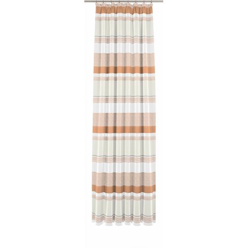 4004567054816 - Vorhang WIRTH Novara Gr 1 orange (terra) B135cm H145cm Jacquard Polyacryl Polyester Baumwolle Gardinen