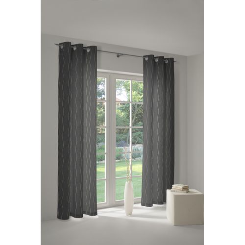 4004567151430 - Vorhang WIRTH Sepino Gr 1 grau Gardinen 150cm Ösen 132cm Obermaterial 75% Polyester 25% Baumwolle B132cm H150cm 4004567151430 - Vorhang WIRTH Sepino Gr 1 grau Gardinen 150cm Ösen 132cm Obermaterial 75% Polyester 25% Baumwolle B132cm H150cm