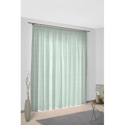 4004567518516 - Vorhang WIRTH Telfort Gr 1 grün B132cm H145cm Jacquard Baumwolle Polyester Gardinen