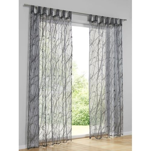 6952540634914 - Gardine HEINE HOME Gardinen Gr 225 cm Multifunktionsband 140 cm grau Transparente Gardinen