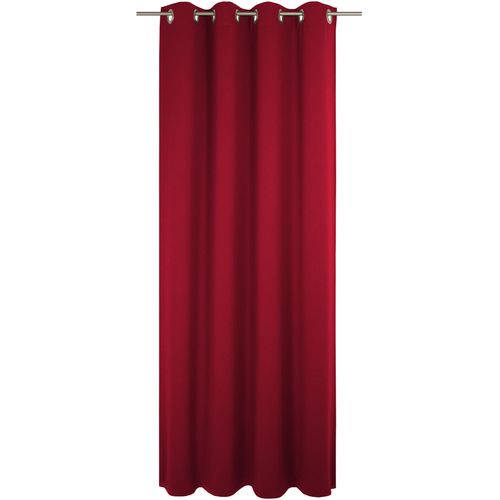4004567528478 - Vorhang WIRTH Westport Gr 1 rot Gardinen 145cm Ösen 132cm Polyester B132cm H145cm