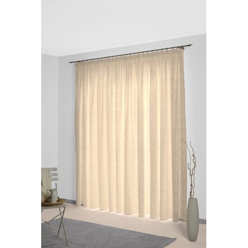 4004567518912 - Vorhang WIRTH Telfort Gr 1 gold (goldfarben) B132cm H145cm Jacquard Baumwolle Polyester Gardinen