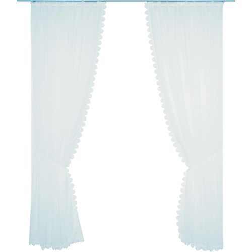 4004567103248 - Gardine WIRTH Elena Gardinen Gr 140 cm Faltenband 150 cm weiß Schlafzimmergardinen Gardine veredelt mit echter Plauener Spitze Stickerei inkl Raffhalter