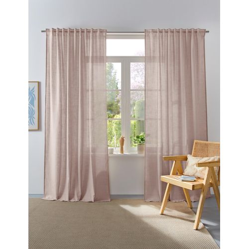 4068222337331 - Vorhang Linsdorf Gr 1 grau (taupe) B140cm H160cm Polyester HOME AFFAIRE COLLECTION Gardinen Leinenstruktur halbtransparent 4068222337331 - Vorhang Linsdorf Gr 1 grau (taupe) B140cm H160cm Polyester HOME AFFAIRE COLLECTION Gardinen Leinenstruktur halbtransparent