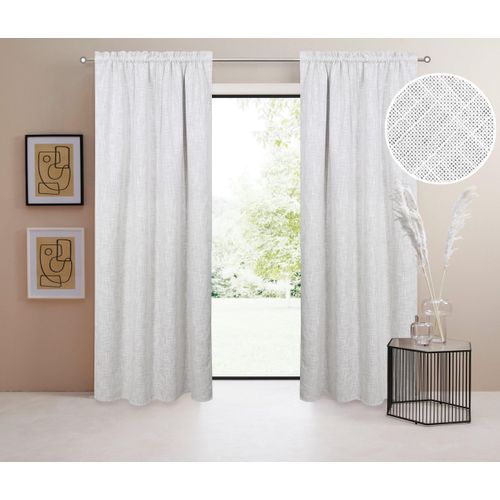 4068223949366 - Verdunkelungsvorhang Marusha Gr 1 beige (creme) B135cm H145cm Polyester Polyester LEGER HOME BY LENA GERCKE Gardinen Verdunkelnder Vorhang blickdicht Leinenoptik verschiede Größen