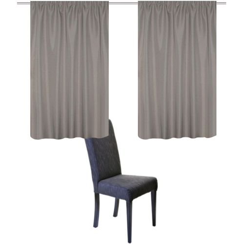 4056751476836 - Vorhang HOME BASICS MAITE Gr 1 beige (natur) B135cm H145cm Polyester Gardinen