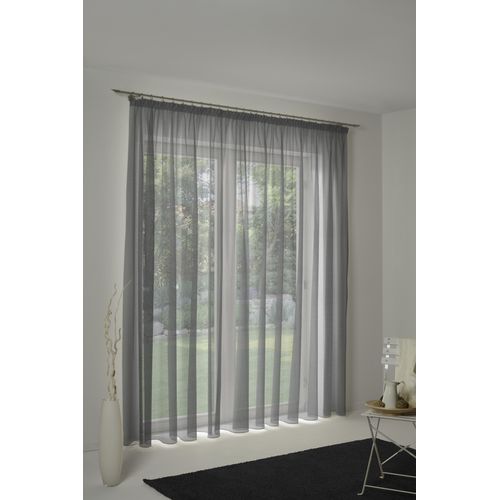 4004567154752 - Vorhang WIRTH LORCA Gr 1 grau B132cm H150cm Obermaterial 66% Polyester 34% Baumwolle Gardinen