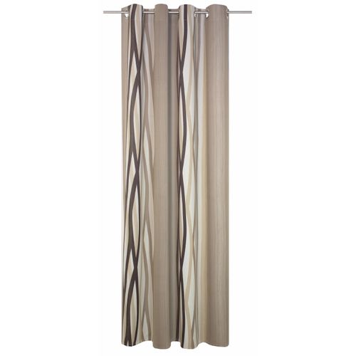 4004567155728 - Vorhang WIRTH Brooklyn Gardinen Gr 150 cm Ösen 145 cm braun Ösen Gardine