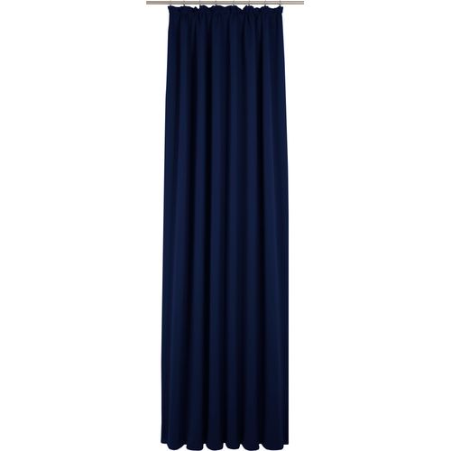 4004567253844 - Vorhang WIRTH Newbury Gardinen Gr 125 cm Kräuselband 65 cm blau (nachtblau) Kräuselband Gardine