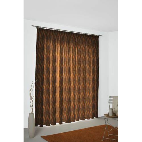 4004567150365 - Vorhang WIRTH Lupara Gr 1 orange B132cm H150cm Jacquard Obermaterial 75% Polyester 25% Baumwolle Gardinen