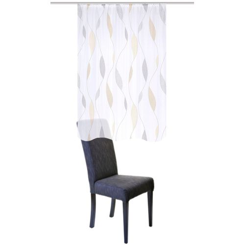 4056751474757 - Vorhang HOME WOHNIDEEN PAOLO Gr 1 gelb B140cm H145cm Voile Polyester Gardinen Kräuselbandschal PAOLO bedruckt