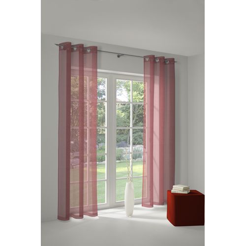 4004567154103 - Vorhang WIRTH LORCA Gr 1 rot Gardinen 150cm Ösen 132cm Obermaterial 66% Polyester 34% Baumwolle B132cm H150cm 4004567154103 - Vorhang WIRTH LORCA Gr 1 rot Gardinen 150cm Ösen 132cm Obermaterial 66% Polyester 34% Baumwolle B132cm H150cm