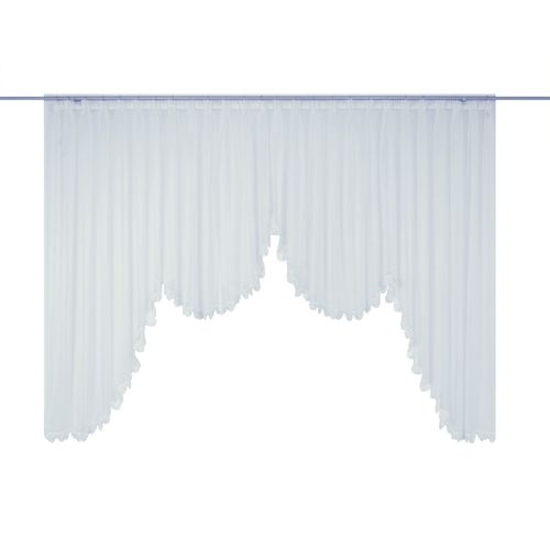 4004567103125 - Gardine WIRTH Elena Gardinen Gr 125 cm Faltenband 300 cm weiß Küchengardinen Gardine veredelt mit echter Plauener Spitze Stickerei geschwungen 4004567103125 - Gardine WIRTH Elena Gardinen Gr 125 cm Faltenband 300 cm weiß Küchengardinen Gardine veredelt mit echter Plauener Spitze Stickerei geschwungen