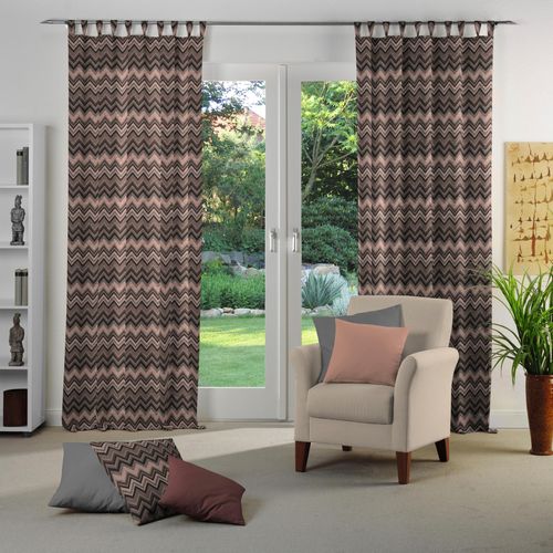 4004567231415 - Vorhang WIRTH Benewitz Gr 1 orange (terrakotta) B65cm H125cm Jacquard Baumwolle Polyester Gardinen 4004567231415 - Vorhang WIRTH Benewitz Gr 1 orange (terrakotta) B65cm H125cm Jacquard Baumwolle Polyester Gardinen