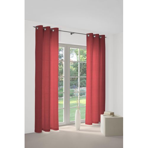 4004567092382 - Vorhang WIRTH NEUFAHRN Gr 1 rot Gardinen 145cm Ösen 135cm Polyacryl Polyester B135cm H145cm