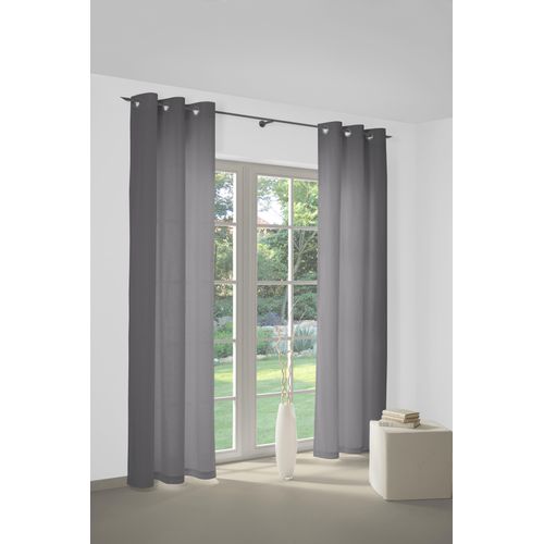 4004567141912 - Vorhang WIRTH WirthNatur Gr 1 grau (dunkelgrau) Gardinen 145cm Ösen 127cm Baumwolle 1-lagig B127cm H145cm 4004567141912 - Vorhang WIRTH WirthNatur Gr 1 grau (dunkelgrau) Gardinen 145cm Ösen 127cm Baumwolle 1-lagig B127cm H145cm