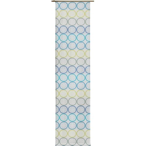 4004567213725 - Schiebegardine WIRTH Zirbello Gr 1 blau B60cm H145cm Jacquard Baumwolle Polyester Gardinen