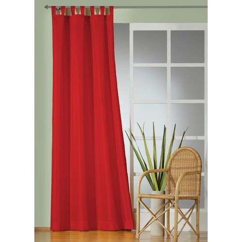 4004567110826 - Gardine WIRTH Daria Gardinen Gr 145 cm Schlaufen 135 cm rot Schlaufen Gardine
