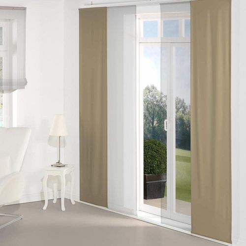 4004567170684 - Schiebegardine WIRTH Dim out Gardinen Gr 145 cm Paneelwagen 60 cm grau (taupe) Paneelwagen Gardine inkl Beschwerungsstange 4004567170684 - Schiebegardine WIRTH Dim out Gardinen Gr 145 cm Paneelwagen 60 cm grau (taupe) Paneelwagen Gardine inkl Beschwerungsstange