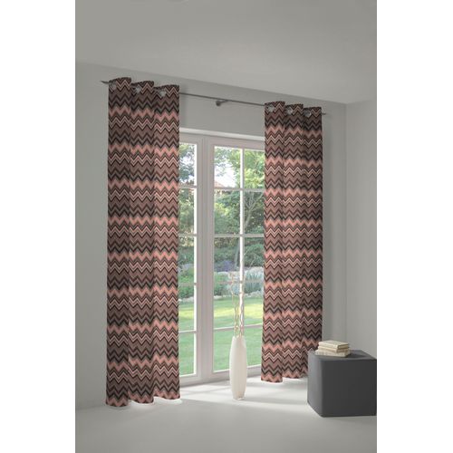 4004567231460 - Vorhang WIRTH Benewitz Gr 1 orange (terrakotta) Gardinen 145cm Ösen 132cm Baumwolle Polyester B132cm H145cm