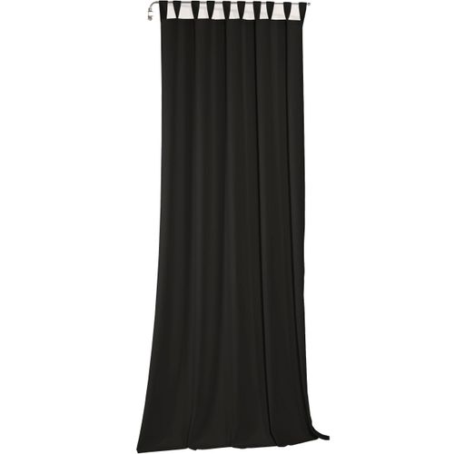4004567254346 - Vorhang WIRTH Newbury Gr 1 schwarz B65cm H125cm Jacquard Baumwolle Polyester Gardinen