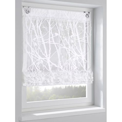 6971583922000 - Raffrollo HEINE HOME Raffrollos Gr 140 cm Für Hakenaufhängung 45 cm weiß Raffrollos transparent 6971583922000 - Raffrollo HEINE HOME Raffrollos Gr 140 cm Für Hakenaufhängung 45 cm weiß Raffrollos transparent