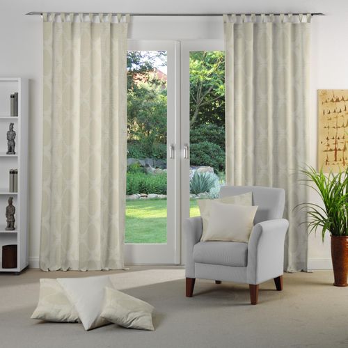 4004567121464 - Vorhang WIRTH Lahstedt Gr 1 beige (creme) B135cm H145cm Jacquard Polyacryl Polyester Gardinen