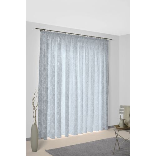 4004567525699 - Vorhang WIRTH Telfort Gr 1 blau B132cm H145cm Jacquard Baumwolle Polyester Gardinen