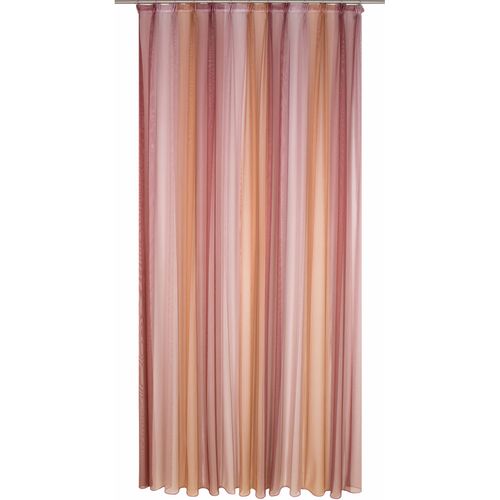 4004567148560 - Gardine WIRTH Eloise Gardinen Gr 145 cm Faltenband 300 cm rot Fertiggardine Fertigstore Gardine Gardinenstore Langstore Schlafzimmergardinen Store