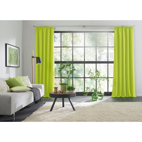 4004567143060 - Vorhang WIRTH Dim out Gardinen Gr 150 cm Kräuselband 145 cm grün (limone) Kräuselband Gardine