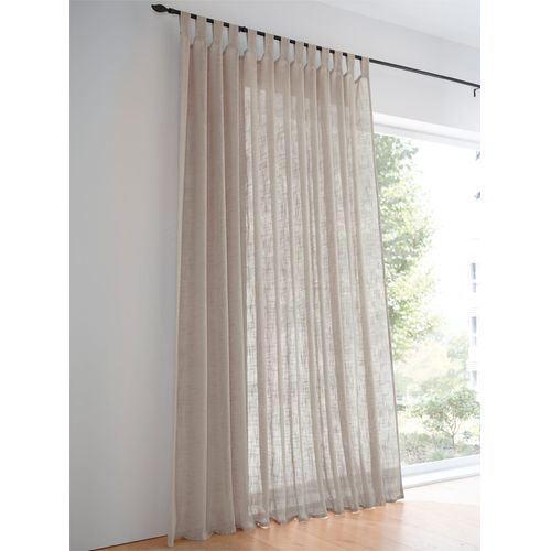 6930325705974 - Gardine HEINE HOME Gardinen Gr 175 cm Schlaufenaufhängung Multifunktionsband 140 cm grau (taupe)