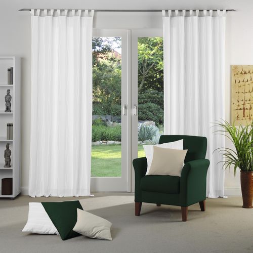 4004567119270 - Vorhang WIRTH Dallas Gardinen Gr 145 cm Schlaufen 135 cm weiß Schlaufen Gardine