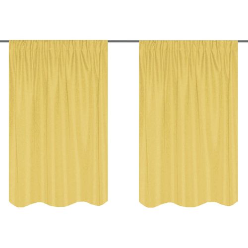 4056751476850 - Vorhang HOME BASICS MAITE Gr 1 gelb B135cm H145cm Polyester Gardinen