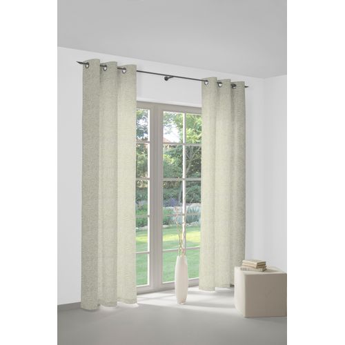 4004567515263 - Vorhang WIRTH Gospic Gr 1 grau Gardinen 145cm Ösen 132cm Baumwolle Polyester B132cm H145cm