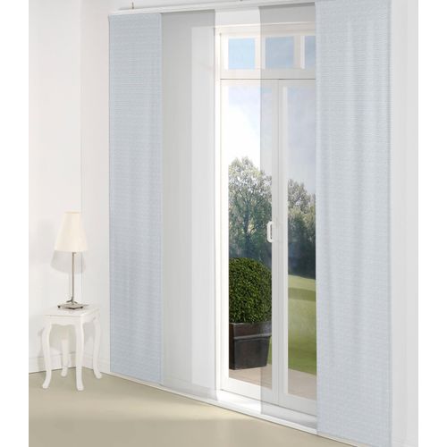 4004567517496 - Schiebegardine WIRTH Berwick Gr 1 blau B60cm H145cm Jacquard Baumwolle Polyester Gardinen