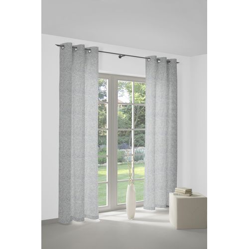 4004567513726 - Vorhang WIRTH Gospic Gr 1 blau Gardinen 145cm Ösen 132cm Baumwolle Polyester B132cm H145cm
