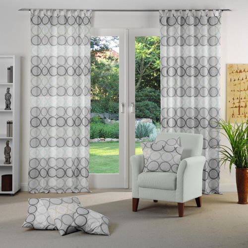 4004567225209 - Vorhang WIRTH Zirbello Gr 1 grün (mint) B132cm H145cm Jacquard Baumwolle Polyester Gardinen