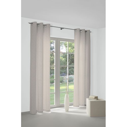 4004567338046 - Vorhang WIRTH Torbole Gr 1 gelb (ocker) B132cm H145cm Jacquard Baumwolle Polyester Gardinen