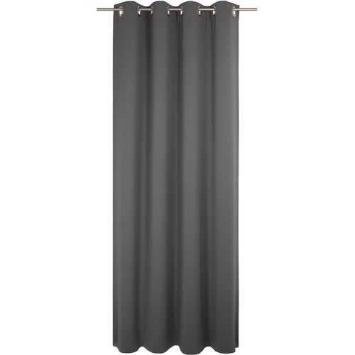 4004567254247 - Vorhang WIRTH Newbury Gr 1 grau Gardinen 145cm Ösen 130cm Baumwolle Polyester B130cm H145cm