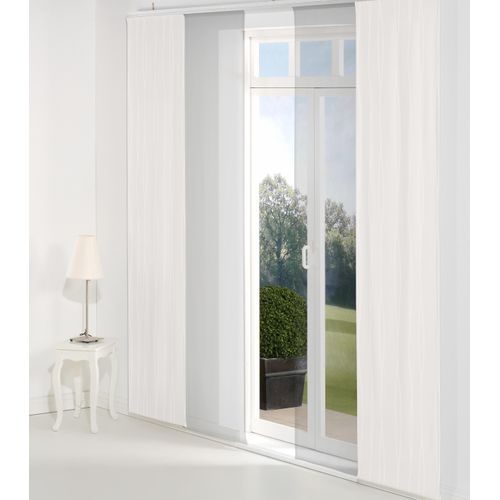 4004567169855 - Schiebegardine WIRTH DALLAS Gardinen Gr 145 cm Paneelwagen 60 cm braun Schiebegardinen blickdicht Gardine