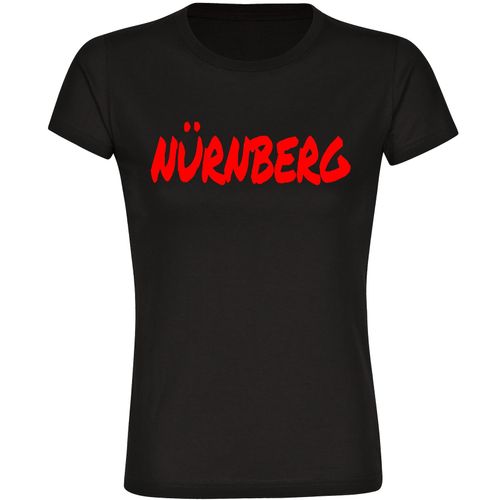 4068859530464 - multifanshop Damen T-Shirt - Nürnberg - Textmarker - Druck rot - Frauen 4068859530464 - multifanshop Damen T-Shirt - Nürnberg - Textmarker - Druck rot - Frauen