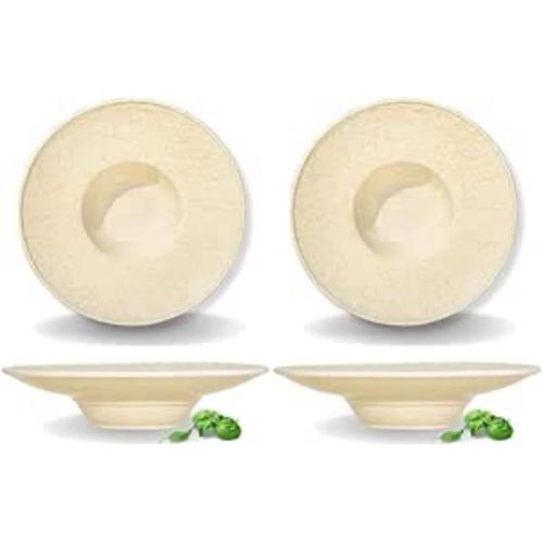 8682455435990 - Tiefes Sandstein-Teller-Set 275 cm 250 ml 2er-Set beige – SANDSTONE Kollektion WILMAX
