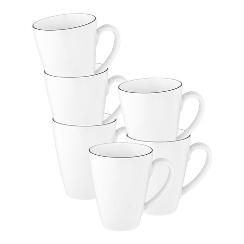 4262487291012 - Kaffeebecher Tambel Lido Black Line 350 ml 6er Set