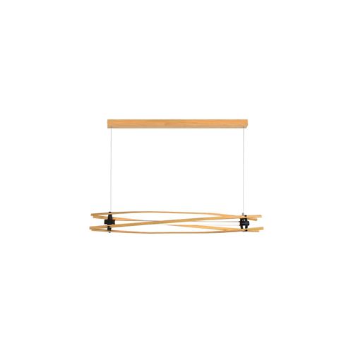 3800170218826 - LED Hängeleuchte Metall Holz-Schwarz Hoher CRI L 120 cm