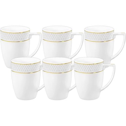 8682455437062 - Wilmax - Teetassen & Kaffeetassen 6er Set - 320 ml - Kaffeebecher aus Porzellan