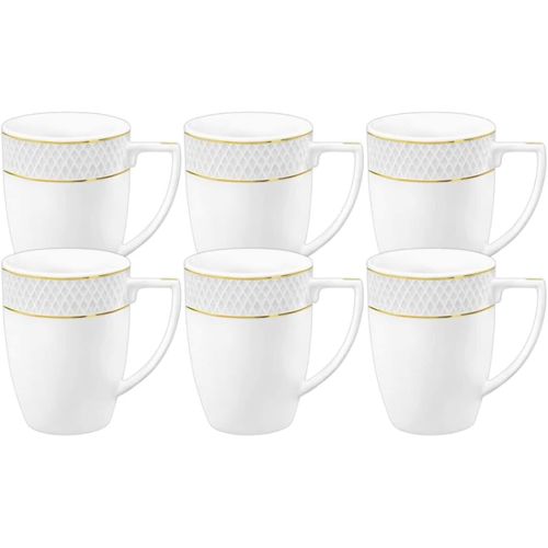 8682455437093 - Wilmax - Teetassen & Kaffeetassen 6er Set - 450 ml - Kaffeebecher aus Porzellan