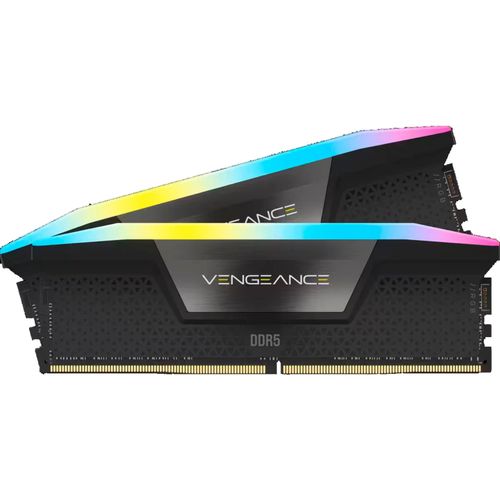 0840006664918 - Vengeance RGB DDR5-6600 - 64GB - CL30 - Dual Channel (2 Stück) - Unterstützt Intel XMP - Schwarz mit RGB
