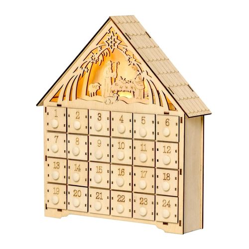 0052226771264 - Adventskalender zum Befüllen 24 Schubladen Fächer Weihnachtskalender mit LED-Lichtern Adventskalenderbox Weihnachtsdekoration DIY MDF-Platte Naturholz 266 x 6 x 30 cm 0052226771264 - Adventskalender zum Befüllen 24 Schubladen Fächer Weihnachtskalender mit LED-Lichtern Adventskalenderbox Weihnachtsdekoration DIY MDF-Platte Naturholz 266 x 6 x 30 cm